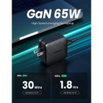 Огляд Зарядний пристрій Ugreen CD217 65W Type-C PD GaN Charger (Black) (70817): характеристики, відгуки, ціни.