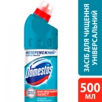 Огляд Рідина для чищення ванн Domestos Свіжість Атлантики 500 мл (4601726007593/8720182997975): характеристики, відгуки, ціни.