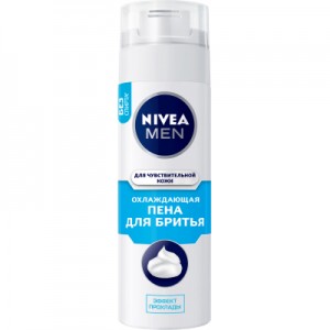 Огляд Піна для гоління Nivea Men Охолоджуюча для чутливої шкіри 200 мл (4005900163998/5900017045122): характеристики, відгуки, ціни.