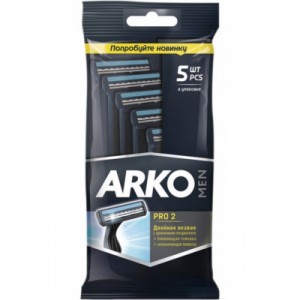 Огляд Бритва ARKO T2 Pro Double подвійне лезо 5 шт. (8690506415174): характеристики, відгуки, ціни.