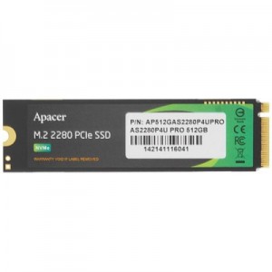 Огляд Накопичувач SSD M.2 2280 512GB Apacer (AP512GAS2280P4UPRO-1): характеристики, відгуки, ціни.