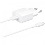 Огляд Зарядний пристрій Samsung 15W Power Adapter (w C to C Cable) White (EP-T1510XWEGRU): характеристики, відгуки, ціни.