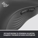 Огляд Мишка Logitech Signature M650 L Wireless LEFT Graphite (910-006239): характеристики, відгуки, ціни.