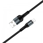 Огляд Дата кабель USB 2.0 AM to Lightning 1.0m nylon black ColorWay (CW-CBUL045-BK): характеристики, відгуки, ціни.