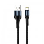 Огляд Дата кабель USB 2.0 AM to Lightning 1.0m nylon black ColorWay (CW-CBUL045-BK): характеристики, відгуки, ціни.