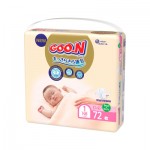 Огляд Підгузки GOO.N Premium Soft Newborn до 5 кг розмір SS на липучках 72 шт (863222): характеристики, відгуки, ціни.