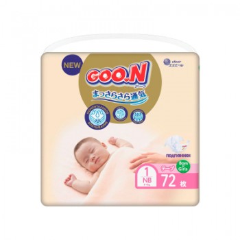Підгузок GOO.N Premium Soft Newborn до 5 кг розмір SS на липучках 72 шт (863222)