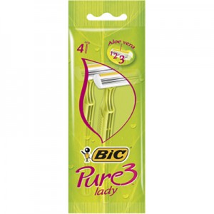 Огляд Бритва Bic Pure 3 Lady 4 шт. (3086126726984): характеристики, відгуки, ціни.