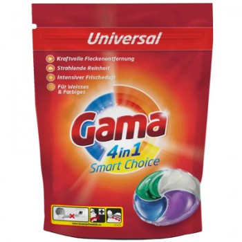 Капсули для прання Gama 4 in 1 Universal 18 шт. (8435495826965)