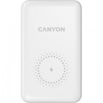 Огляд Батарея універсальна Canyon PB-1001 10000mAh, PD/18W, QC/3.0 +10W Magnet wireless charger, white (CNS-CPB1001W): характеристики, відгуки, ціни.