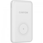 Огляд Батарея універсальна Canyon PB-1001 10000mAh, PD/18W, QC/3.0 +10W Magnet wireless charger, white (CNS-CPB1001W): характеристики, відгуки, ціни.