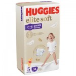 Огляд Підгузки Huggies Elite Soft 5 (12-17кг) Mega 34 шт (5029053549354): характеристики, відгуки, ціни.