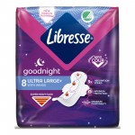 Огляд Гігієнічні прокладки Libresse Ultra Goodnight Large 8 шт. (7322540960235): характеристики, відгуки, ціни.