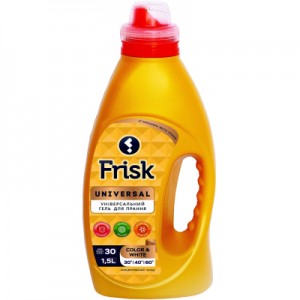 Огляд Гель для прання Frisk Universal Преміальна якість 1.5 л (4820197120864): характеристики, відгуки, ціни.