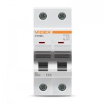 Огляд Автоматичний вимикач Videx RS6 RESIST 2п 10А 6кА С (VF-RS6-AV2C10): характеристики, відгуки, ціни.