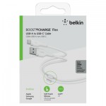 Огляд Дата кабель USB 2.0 AM to Type-C 2.0m white Belkin (CAB008BT2MWH): характеристики, відгуки, ціни.