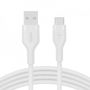 Дата кабель USB 2.0 AM to Type-C 2.0m white Belkin (CAB008BT2MWH)