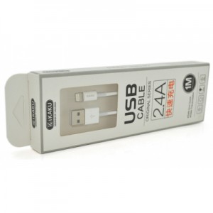 Огляд Дата кабель USB 2.0 AM to Lightning 1.0m YUANZHUANG White 2.4А iKAKU (YUANZHUANG): характеристики, відгуки, ціни.