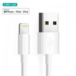 Огляд Дата кабель USB 2.0 AM to Lightning 1.2m 2.1A MFI White Choetech (IP0026-WH): характеристики, відгуки, ціни.