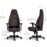 Огляд Крісло ігрове Noblechairs Icon Java Edition (NBL-ICN-PU-JED): характеристики, відгуки, ціни.