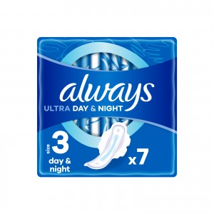 Огляд Гігієнічні прокладки Always Ultra Day&Night (Розмір 3) 7 шт. (4015400012306): характеристики, відгуки, ціни.