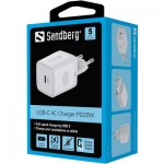 Огляд Зарядний пристрій Sandberg USB-C PD QC 3.0 20W (441-42): характеристики, відгуки, ціни.