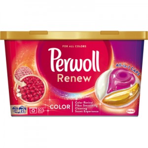 Огляд Капсули для прання Perwoll Renew Color для кольорових речей 21 шт. (9000101569445): характеристики, відгуки, ціни.