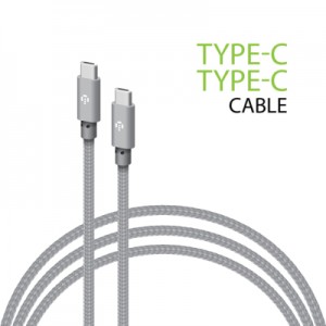 Дата кабель USB-C to USB-C 1.0m CBGNYTT1 60W Grey Intaleo (1283126559501)
