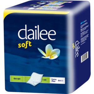 Огляд Пелюшки для малюків Dailee Soft 90х60 см 20 шт (8595611623950): характеристики, відгуки, ціни.