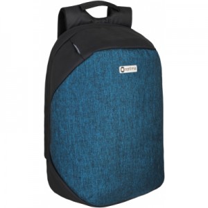 Рюкзак шкільний Optima Anti-theft" 17 Чорний із синім (O97366-02)