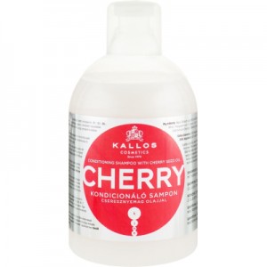 Огляд Шампунь Kallos Cosmetics Cherry Відновлювальний з олією вишневих кісточок 1000 мл (5998889511579): характеристики, відгуки, ціни.
