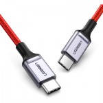 Огляд Дата кабель USB-C to USB-C 1.0m US294 3A Red Ugreen (US294/60186): характеристики, відгуки, ціни.