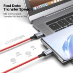 Огляд Дата кабель USB-C to USB-C 1.0m US294 3A Red Ugreen (US294/60186): характеристики, відгуки, ціни.