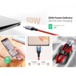 Огляд Дата кабель USB-C to USB-C 1.0m US294 3A Red Ugreen (US294/60186): характеристики, відгуки, ціни.