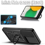 Огляд Чохол до мобільного телефона BeCover Military Infinix Note 12 Pro 4G / 12 2023 (X676C) Black (709091): характеристики, відгуки, ціни.