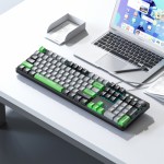 Огляд Клавіатура Aula F2088 PRO Plus 9 Green Keys KRGD Blue USB UA Black/Gray (6948391234892): характеристики, відгуки, ціни.