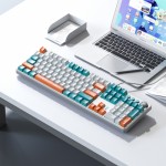 Огляд Клавіатура Aula F2088 PRO Plus 9 Orange Keys KRGD Blue USB UA White/Blue (6948391234908): характеристики, відгуки, ціни.