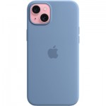 Огляд Чохол до мобільного телефона Apple iPhone 15 Silicone Case with MagSafe Winter Blue (MT0Y3ZM/A): характеристики, відгуки, ціни.