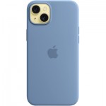 Огляд Чохол до мобільного телефона Apple iPhone 15 Silicone Case with MagSafe Winter Blue (MT0Y3ZM/A): характеристики, відгуки, ціни.