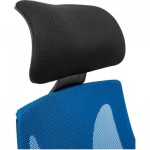 Огляд Офісне крісло Richman Профі Пластик Піастра Сітка чорна + синя (ADD0003190): характеристики, відгуки, ціни.