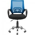 Огляд Офісне крісло Richman Спайдер Ю Хром Піастра Сітка чорна + синя (ADD0003023): характеристики, відгуки, ціни.