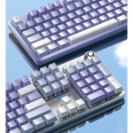 Огляд Клавіатура Aula F2088 Pro Mechanical White/Violet + 9 Purple keys KRGD Blue USB UA (6948391234915): характеристики, відгуки, ціни.