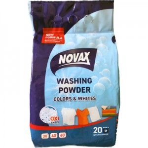 Огляд Пральний порошок Novax Універсальний для Автоматичного прання 2 кг (4820197121977): характеристики, відгуки, ціни.