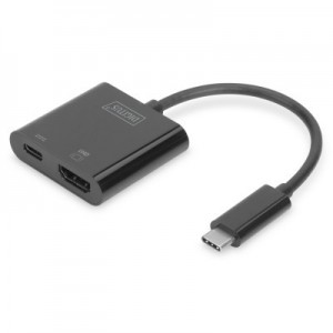 Огляд Концентратор Digitus USB-C to HDMI/USB-C UHD 4K (DA-70856): характеристики, відгуки, ціни.