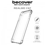 Огляд Чохол до мобільного телефона BeCover Anti-Shock Realme C67 4G Clear (710619): характеристики, відгуки, ціни.