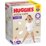 Огляд Підгузки Huggies Extra Care Розмір 5 (12-17кг) Pants Box 68 шт (5029053582412): характеристики, відгуки, ціни.