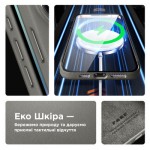 Огляд Чохол до мобільного телефона Armorstandart FAKE Leather Case Apple iPhone 15 Pro Grey (ARM76301): характеристики, відгуки, ціни.