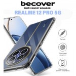 Огляд Чохол до мобільного телефона BeCover Anti-Shock Realme 12 Pro 5G Clear (711175): характеристики, відгуки, ціни.