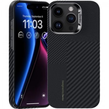 Чохол до мобільного телефона Benks MagClap ArmorAir Case Montage Black for iPhone 15 Pro Max (1276187)