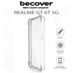 Огляд Чохол до мобільного телефона BeCover Anti-Shock Realme GT 6T 5G Clear (711791): характеристики, відгуки, ціни.